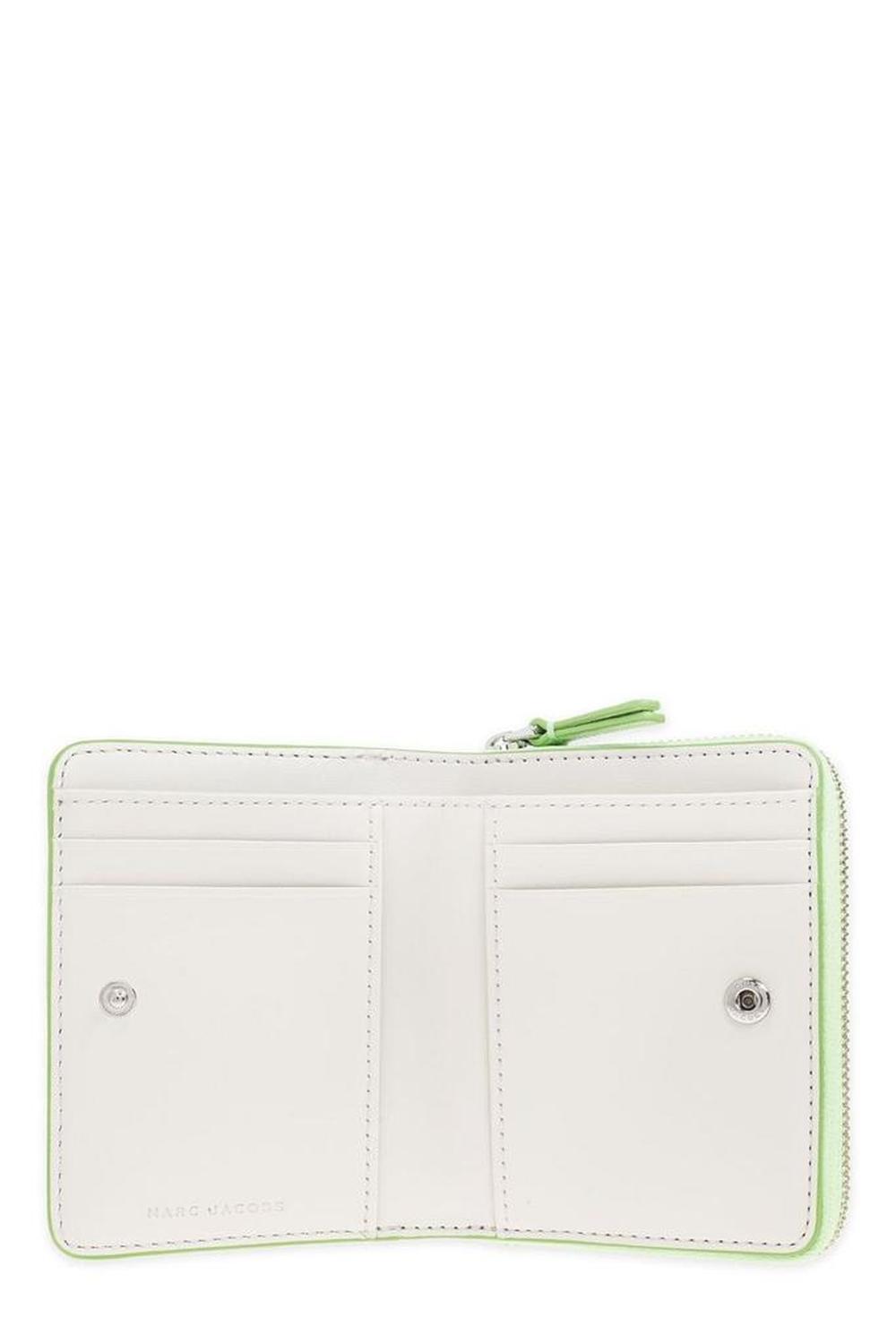 Marc Jacobs Logo Printed Zipped Mini Compact Wallet