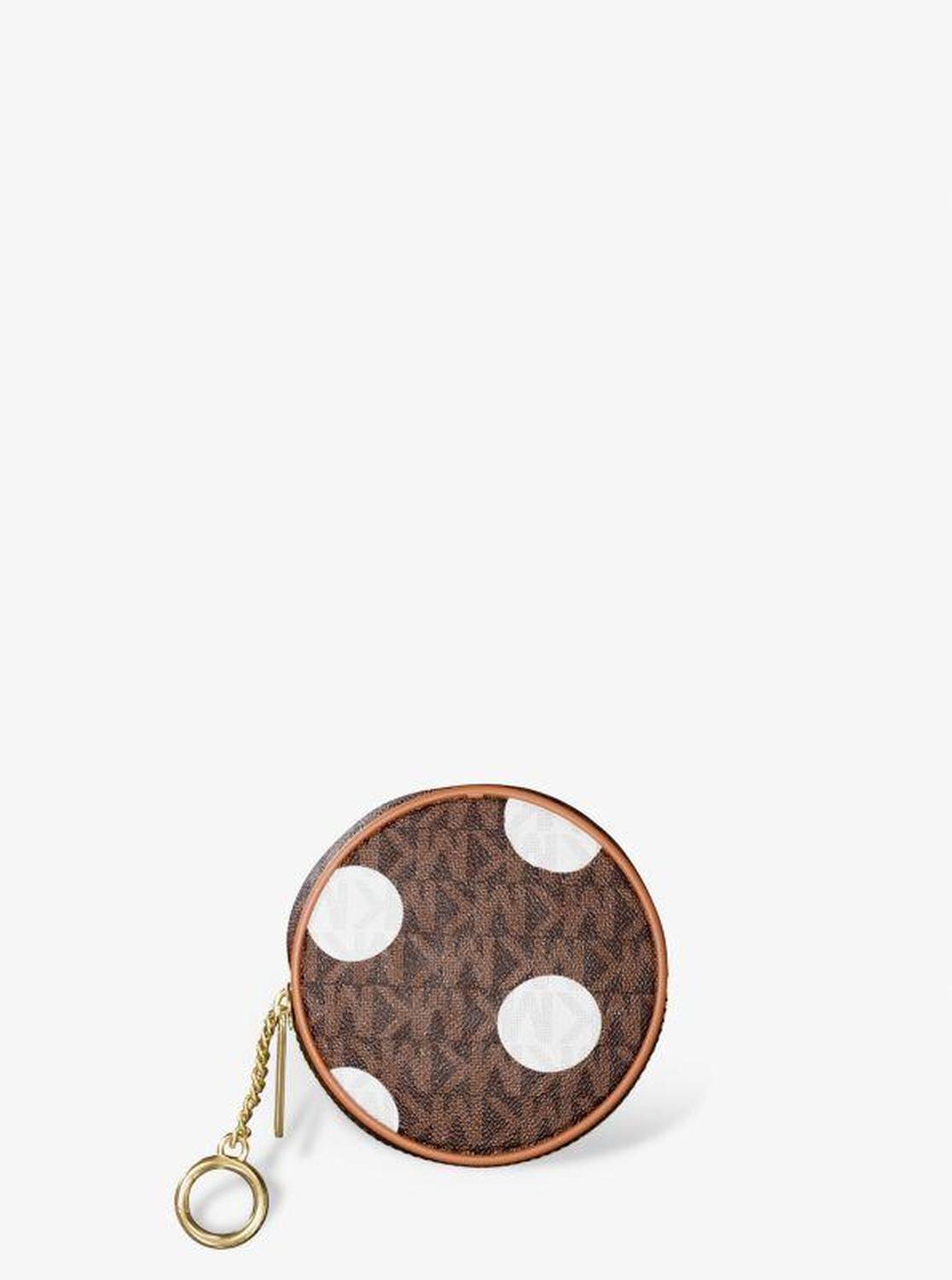 Jet Set Small Polka Dot Signature Logo Coin Pouch