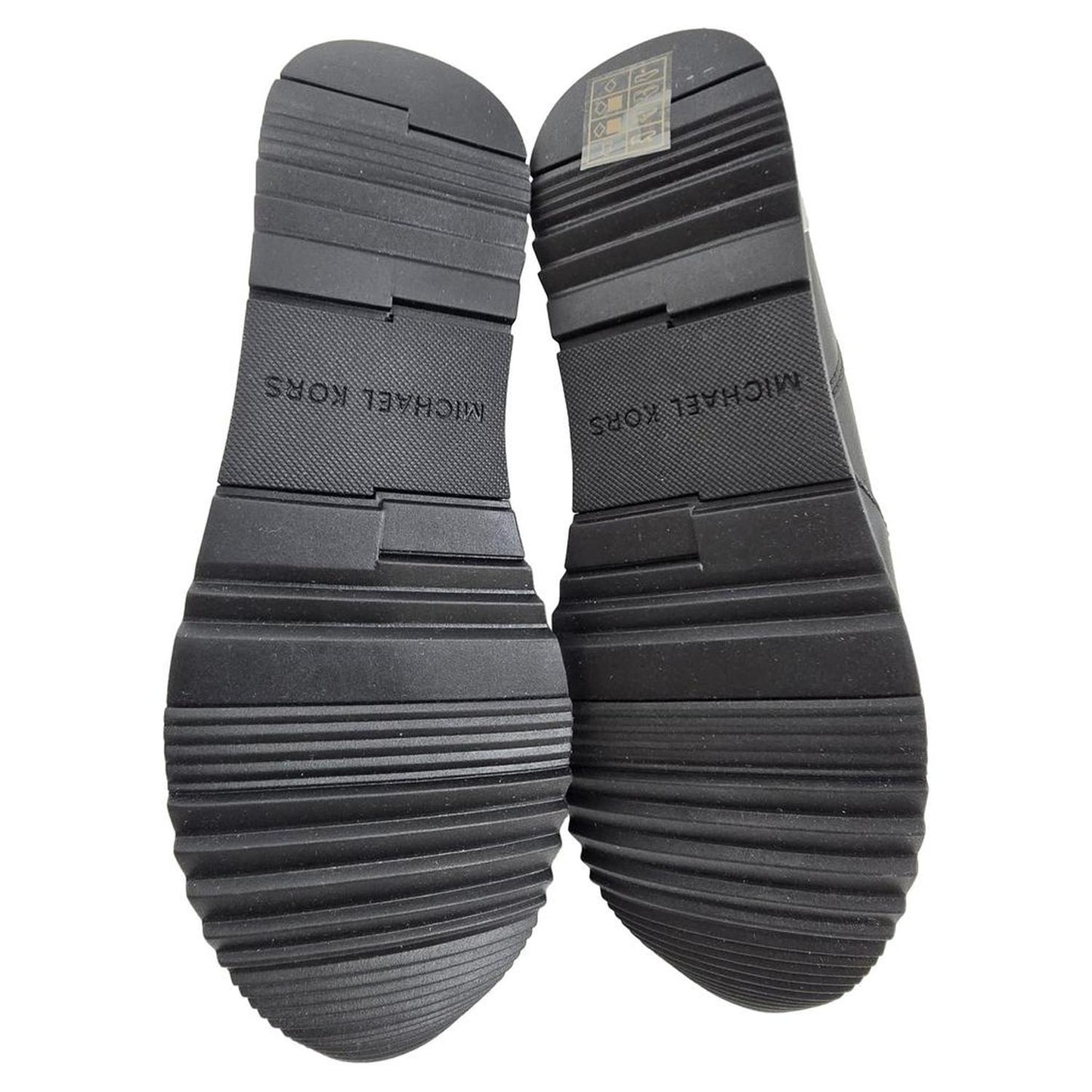 Allie Stride Trainer in Black Leather and Nylon