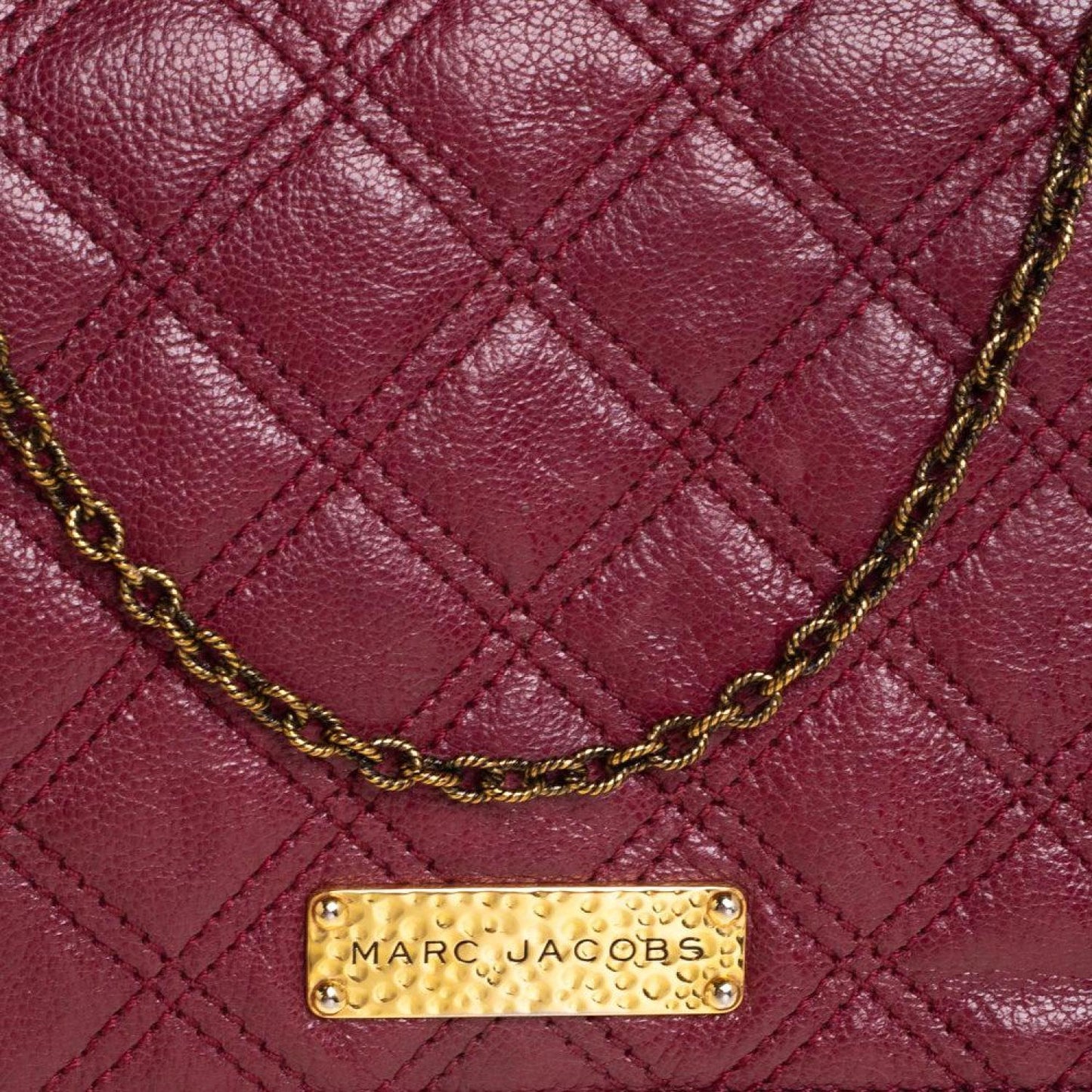 Marc Jacobs Quilted Leather Flap Chain Clutch