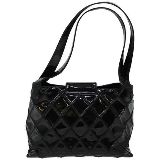 Chanel Quilted Patent Leather Shoulder Bag (Pre-Owned)