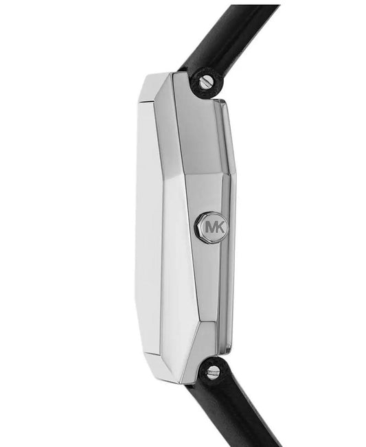 Women's Suri Two-Hand Black Leather Watch, 24x33mm