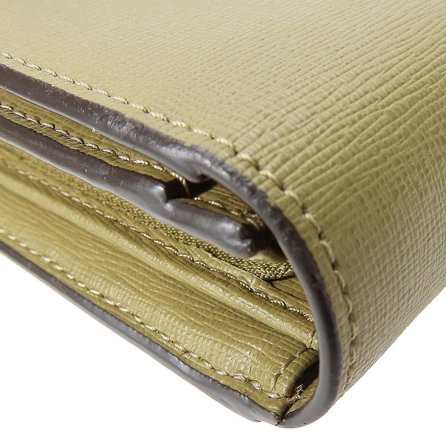 Leather Long Wallet (Bi-Fold) (Pre-Owned)