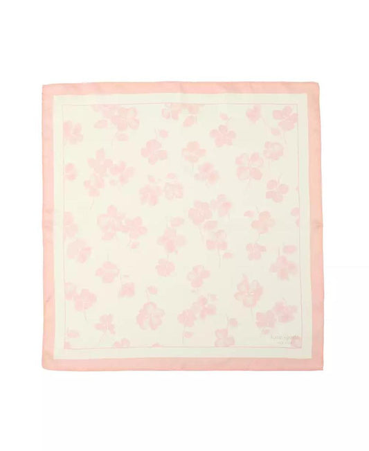 Women's Spring Pansies Silk Bandana Scarf