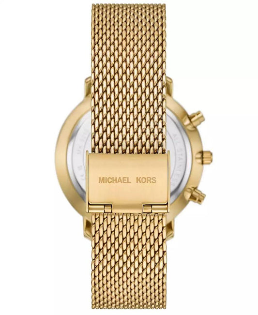 Men's Blake Multifunction Gold-Tone Mesh Watch, 42mm