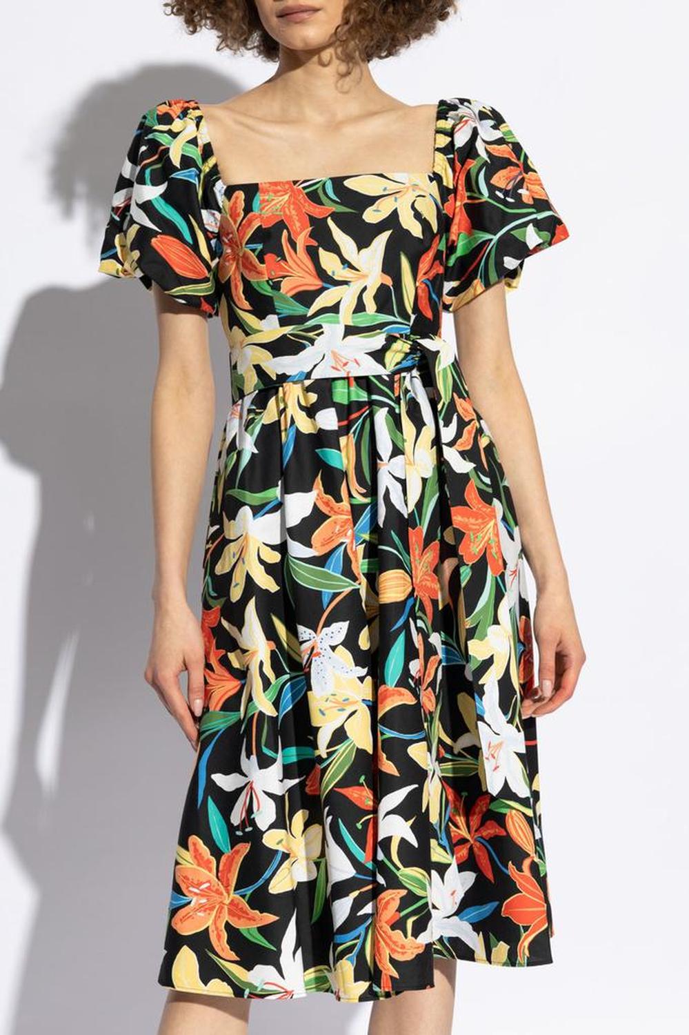 Kate Spade Floral Puff Sleeve Dress