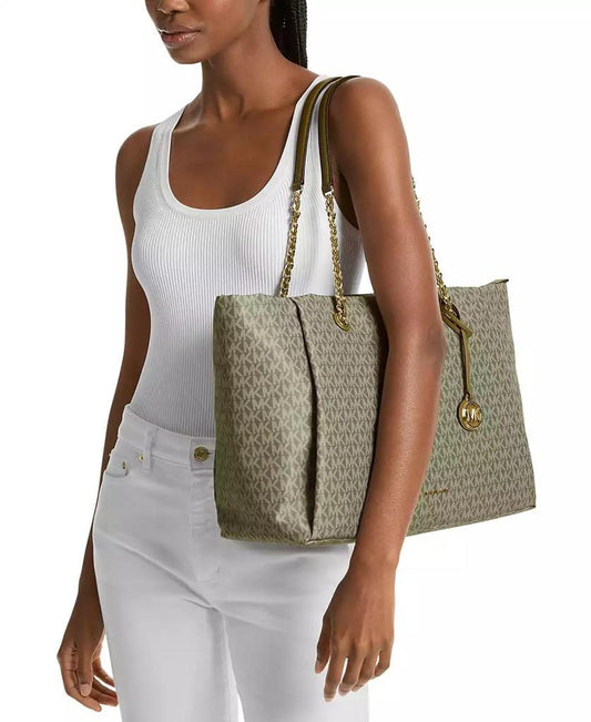 Georgia Large Nylon Top Zip Tote