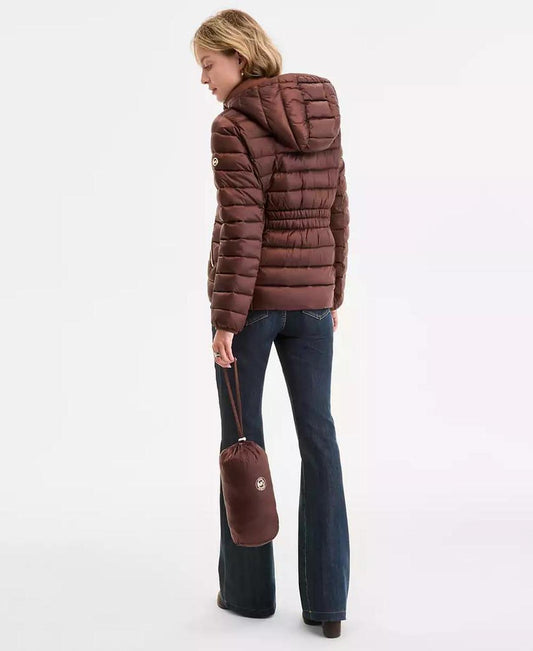 Women's Hooded Shine Packable Puffer Coat, Exclusively at Macy's