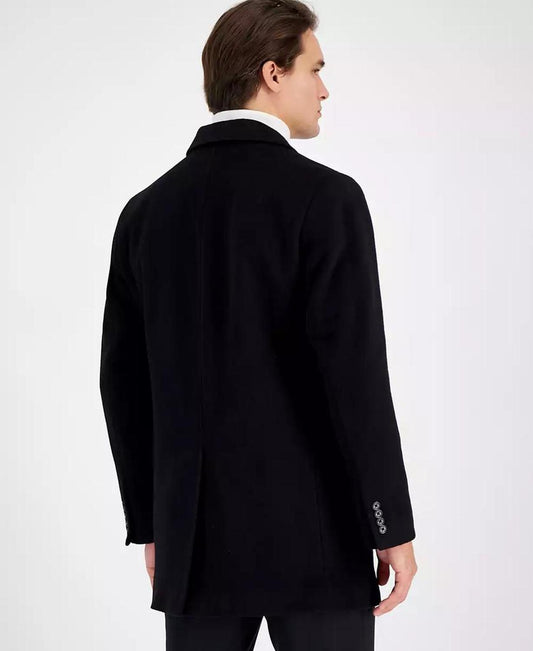 Men's Wool-Blend Car Coat