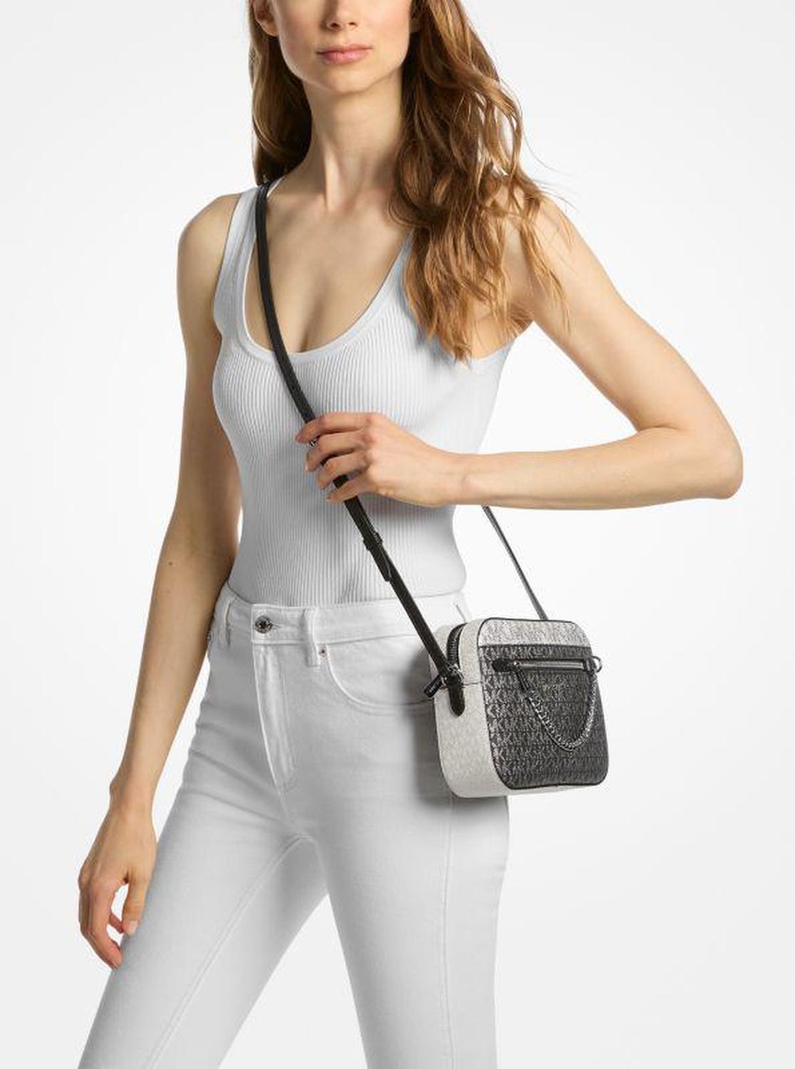 Jet Set Large Signature Logo Crossbody Bag