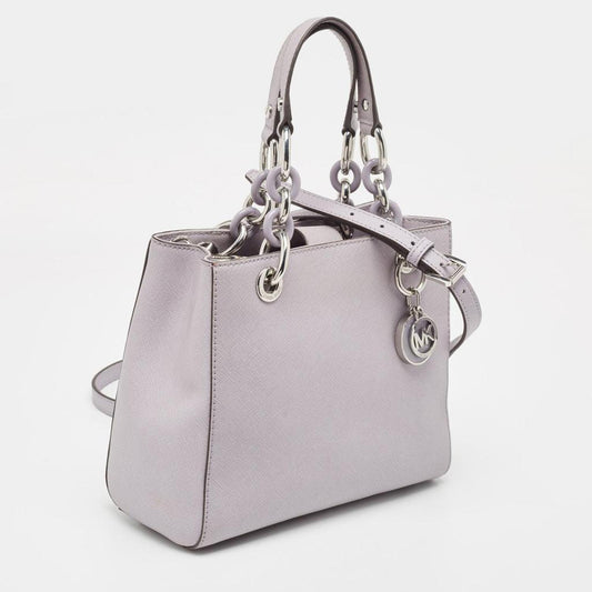 Michael Kors Lilac Leather Small Cynthia Tote
