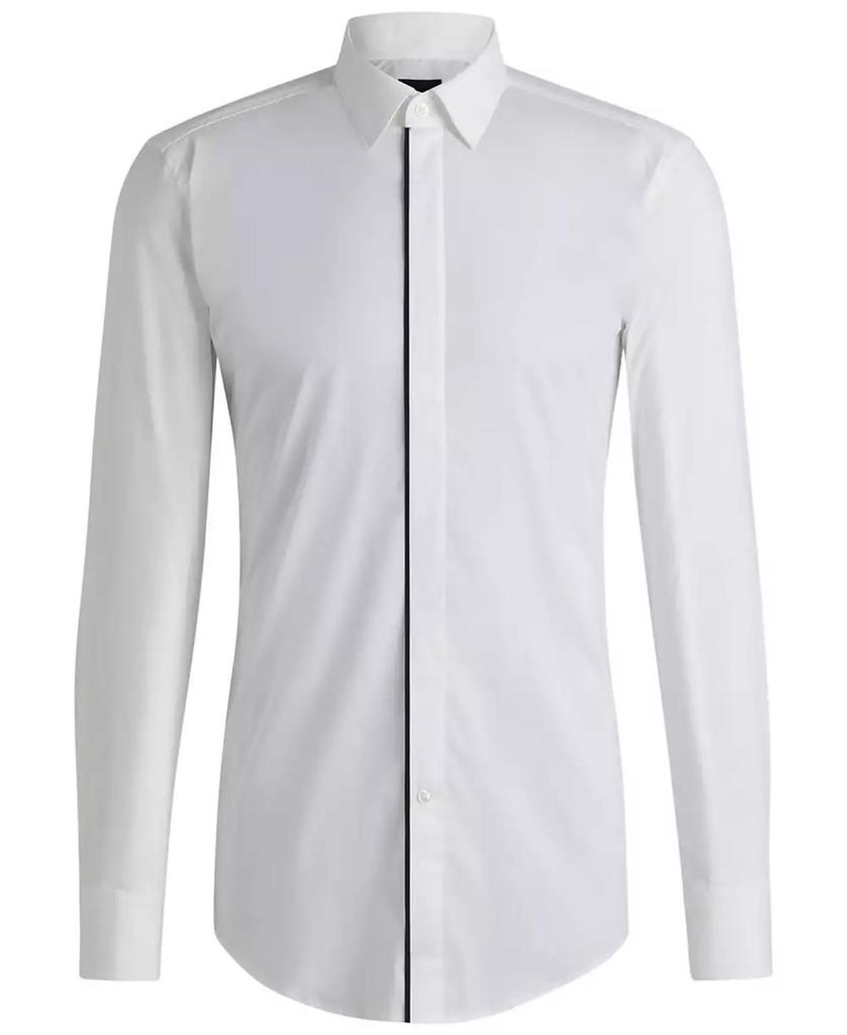 Men's Easy-Iron Slim-Fit Dress Shirt