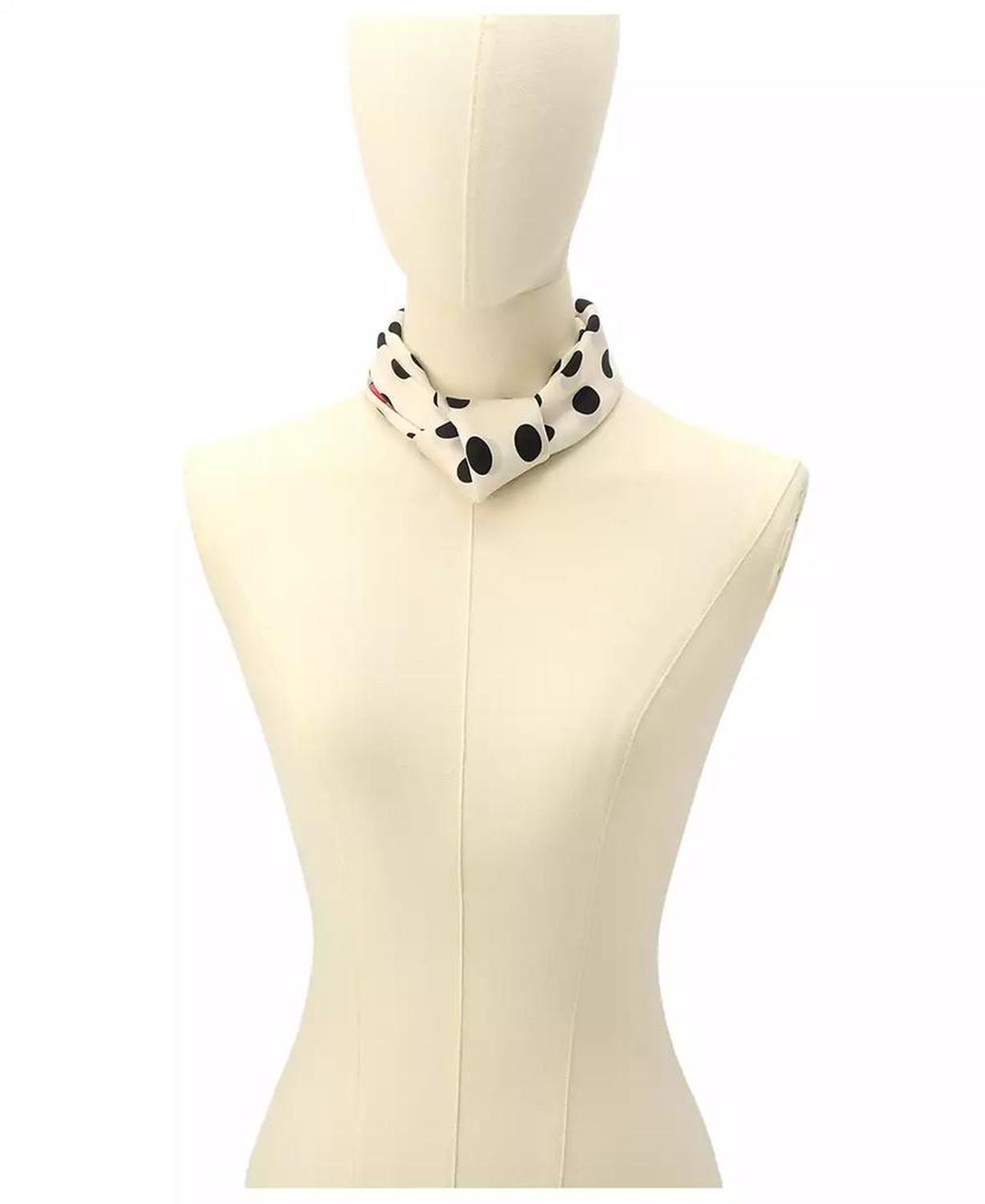 Women's Breezy Dot Silk Bandana Scarf