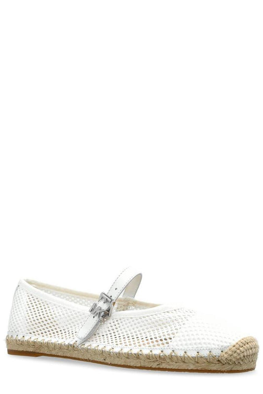 Michael Kors Lynn Buckle-Strapped Mesh Ballet Espadrilles