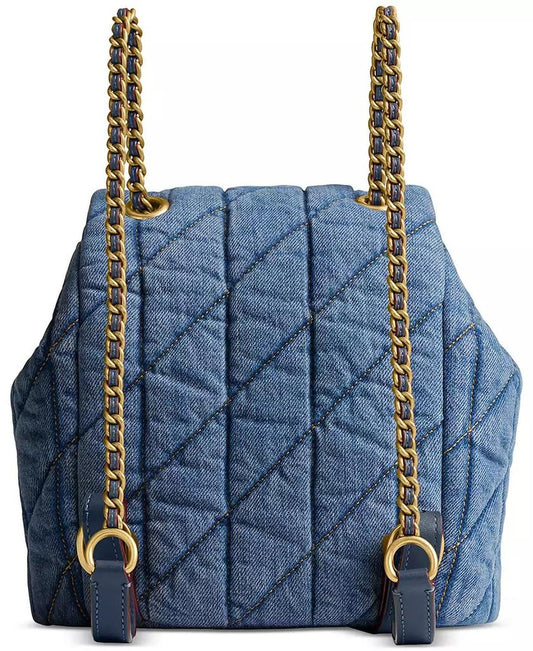 Tabby Small Quilted Denim Backpack