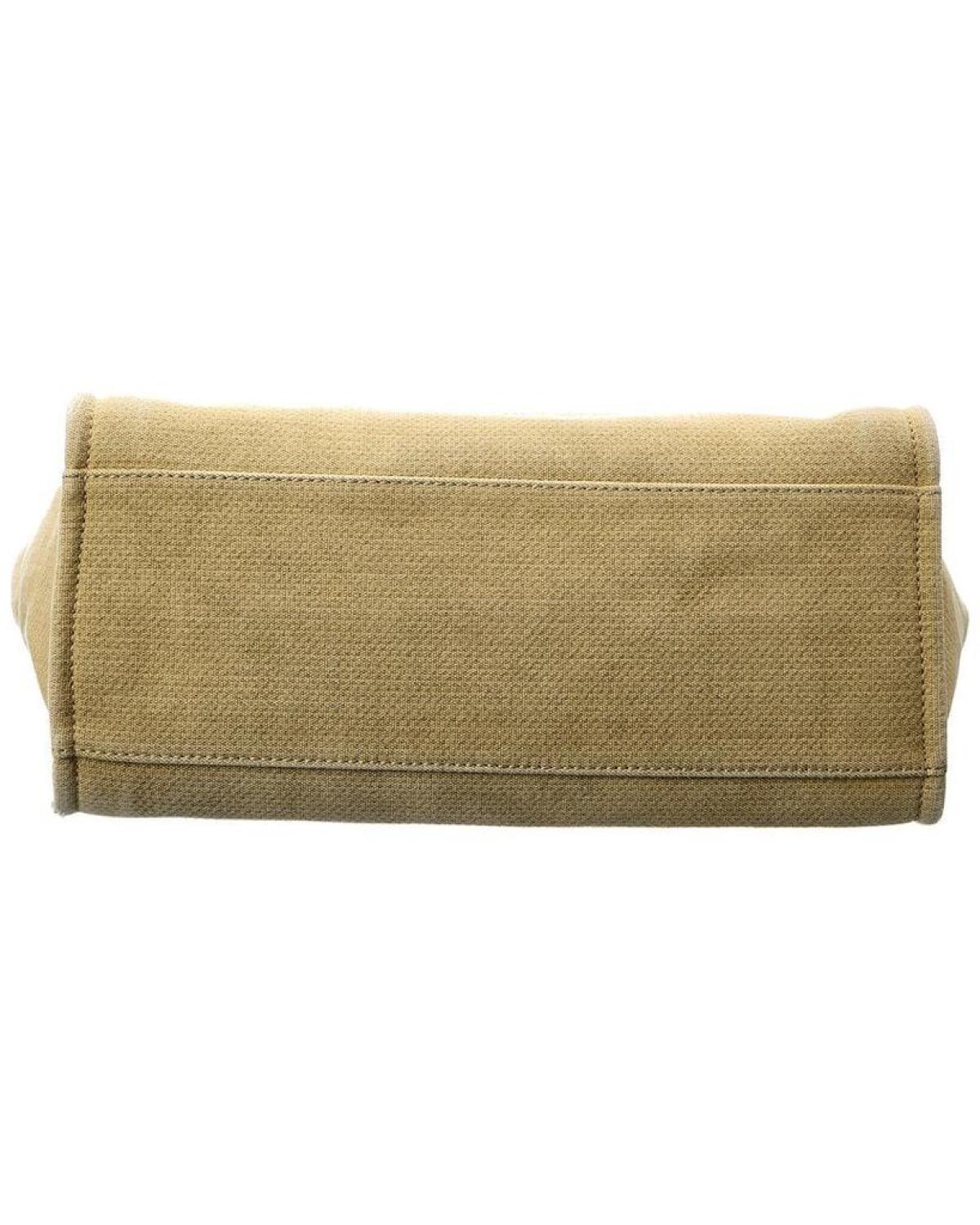 Chanel Neutral Canvas Large Deauville Tote (Authentic Pre-Owned)