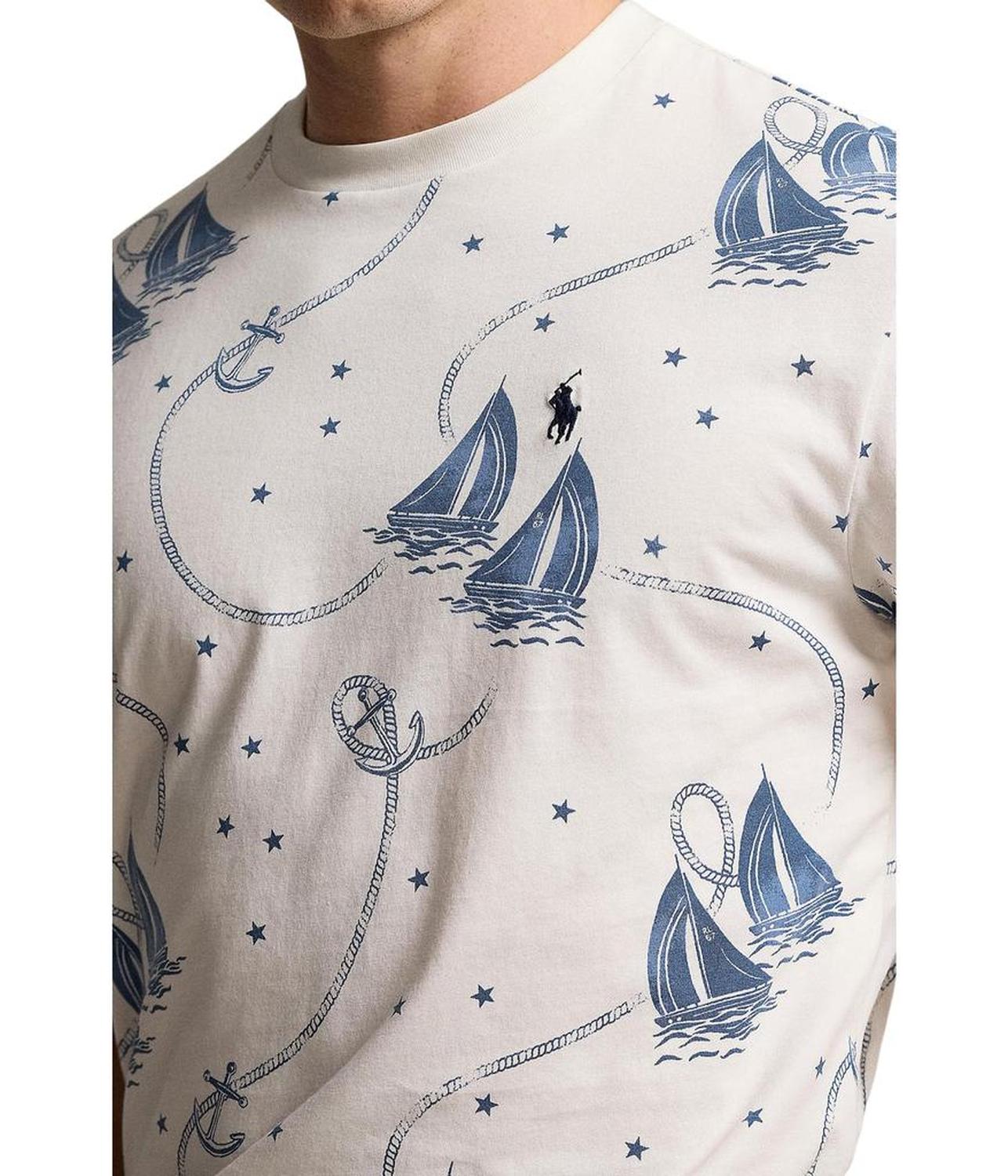 Classic Fit Nautical Jersey T-Shirt