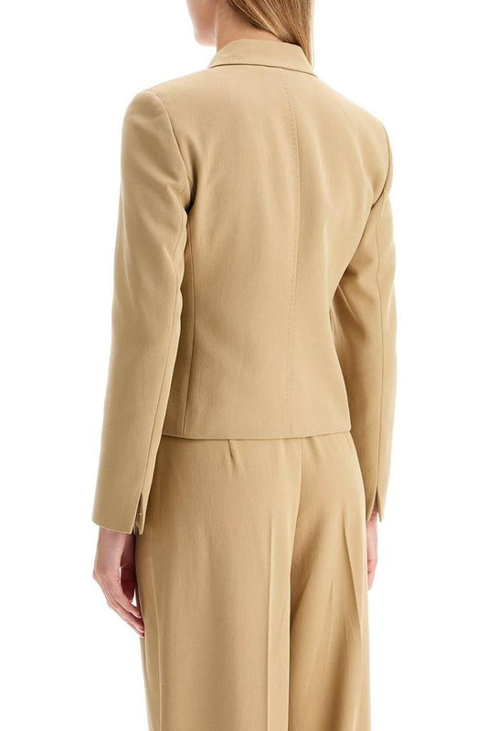 Max Mara Studio Single-Breasted Canvas Jacket In '