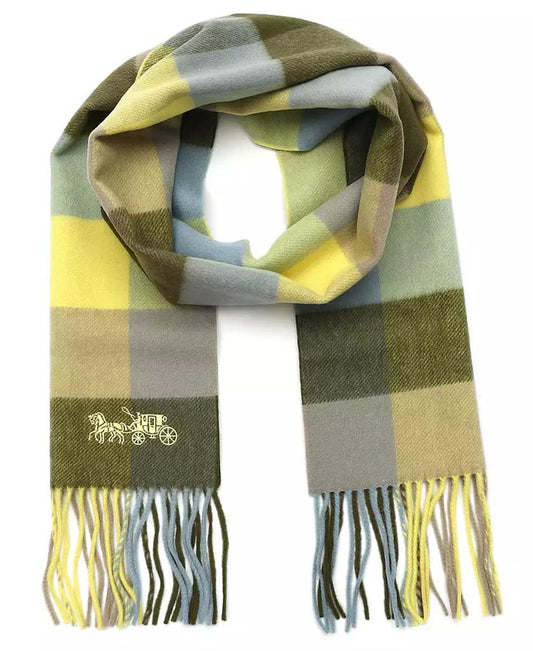 Women's Multicolored Check Muffler Scarf