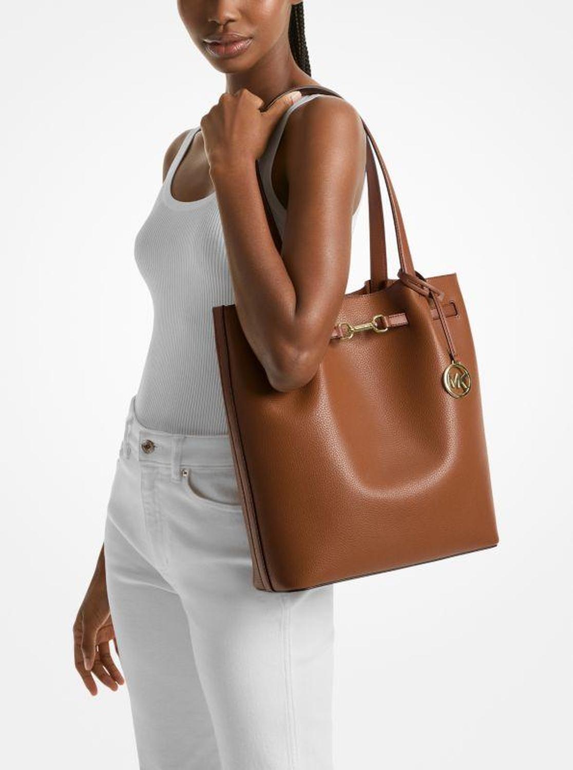 Carson Large Pebbled Leather Tote Bag