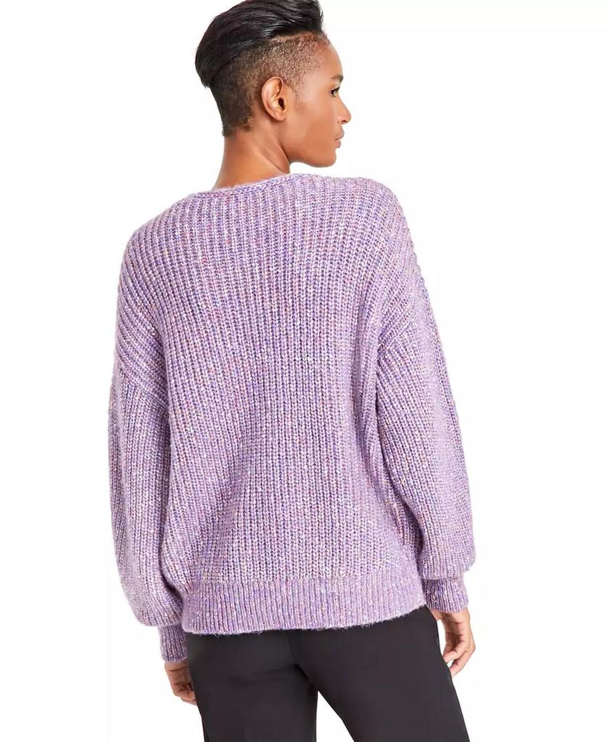 Women's Facacia V-Neck Dropped-Shoulder Sweater