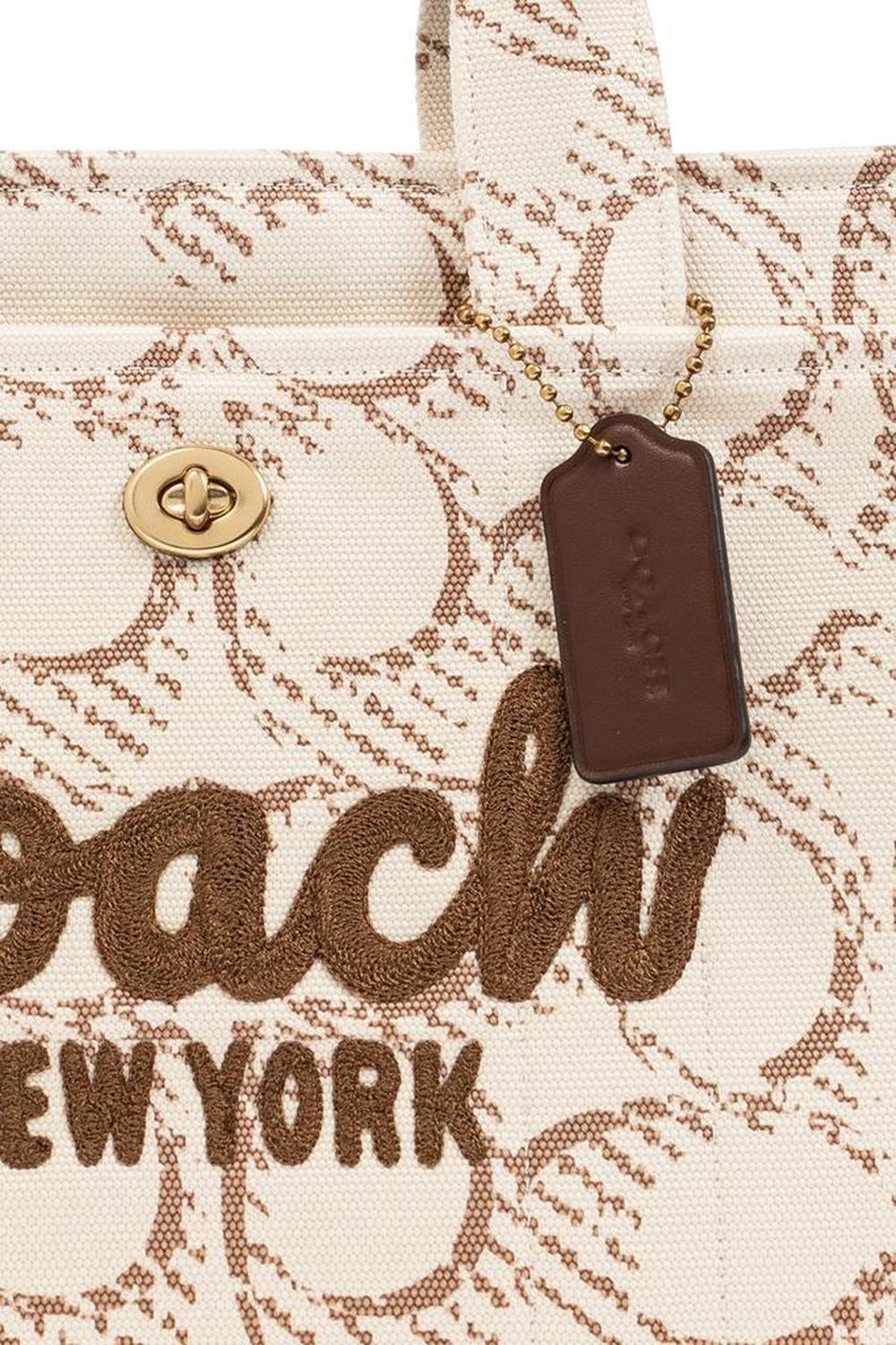 Coach Cargo Monogrammed Tote Bag