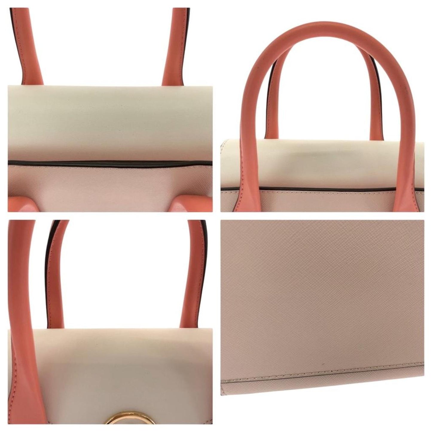 pink Leather Handbag Shoulder Bag (Pre-Owned)