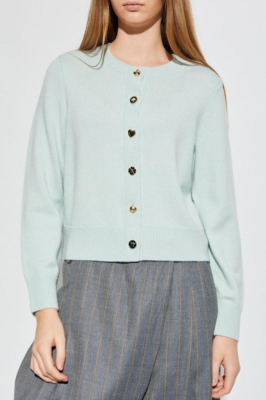 Kate Spade Heart Button Cardigan