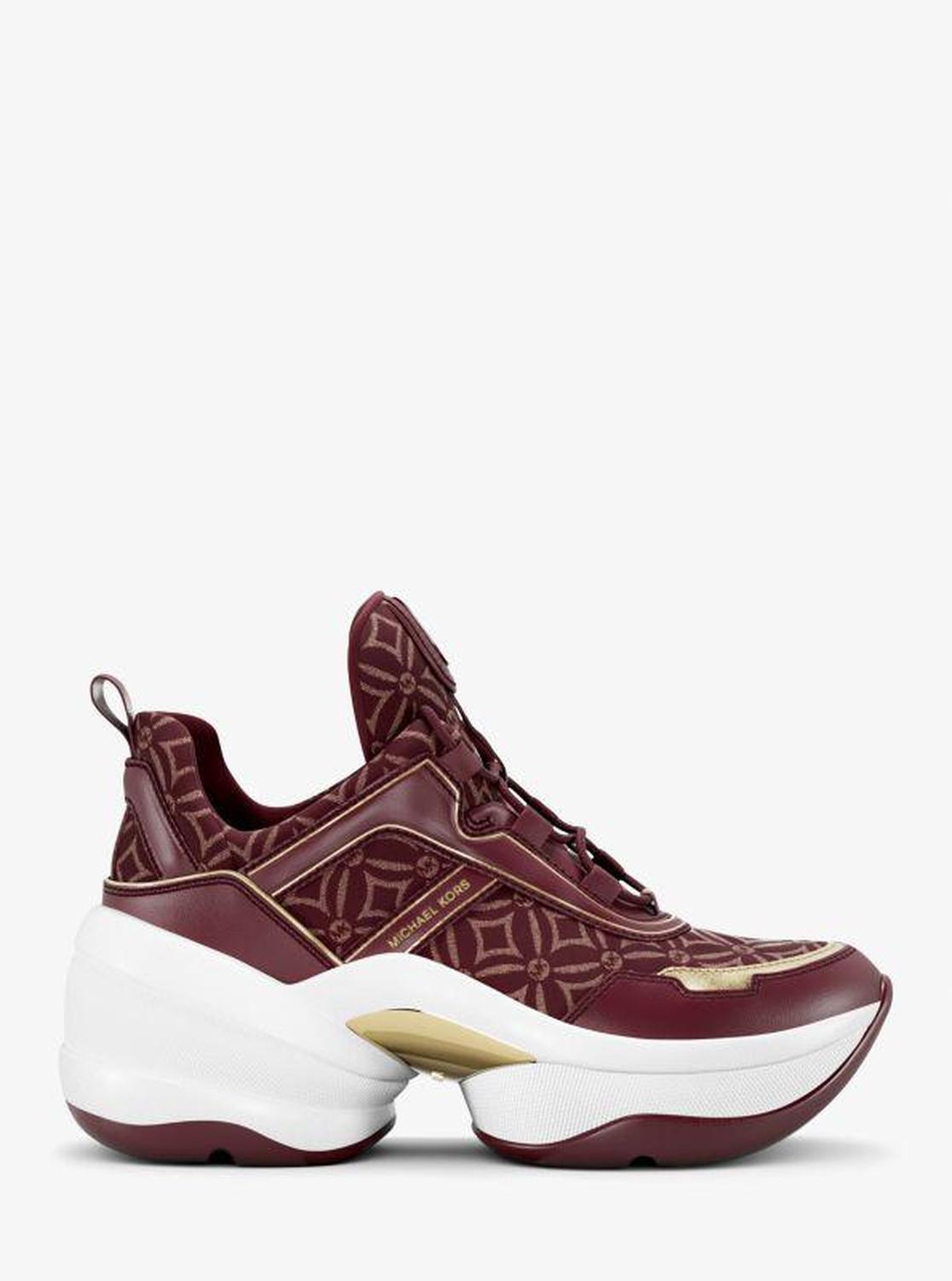 Olympia Metallic Logo Jacquard Trainer