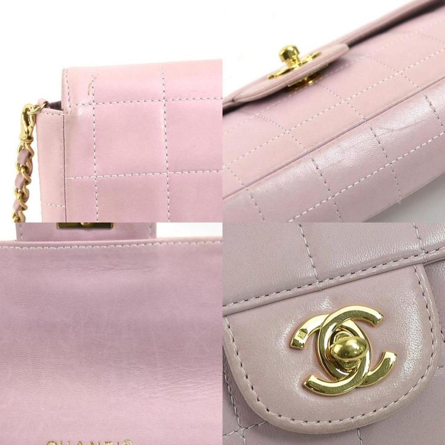 Chanel Chocolate Bar Leather Shoulder Bag (Pre-Owned)