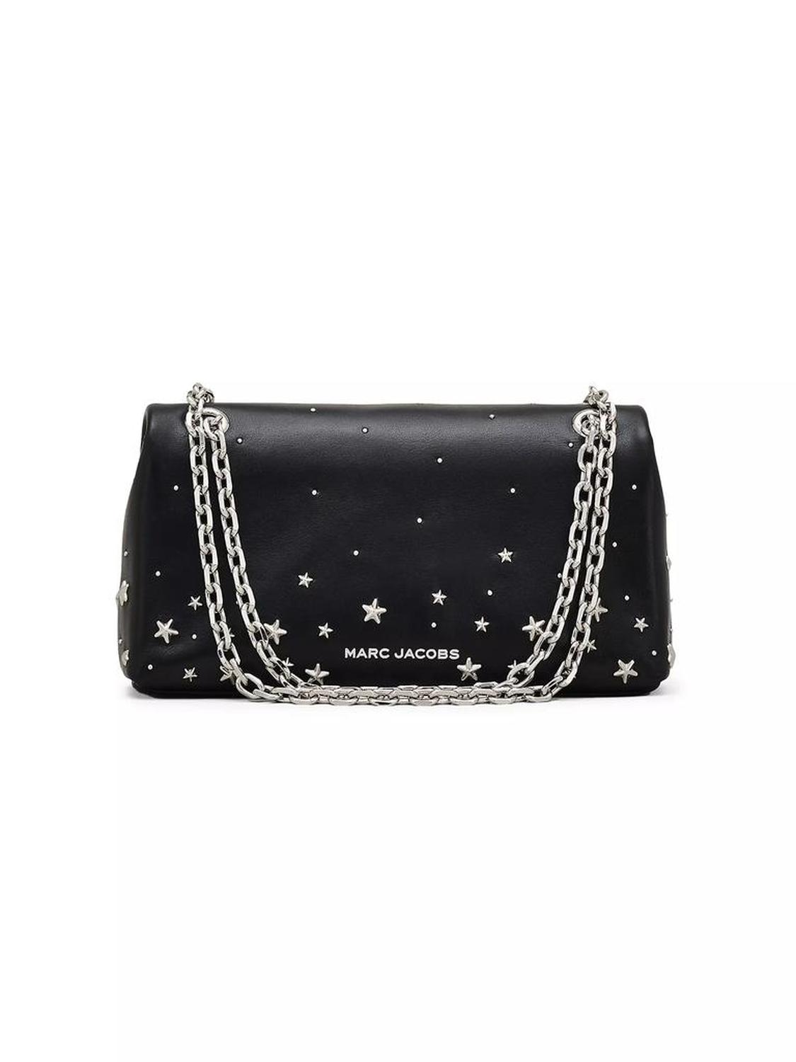 The Star Studded Dual Chain Leather Wallet