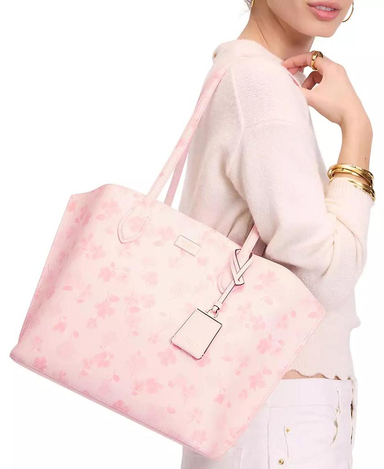 Suite Spring Pansies Large Tote Bag