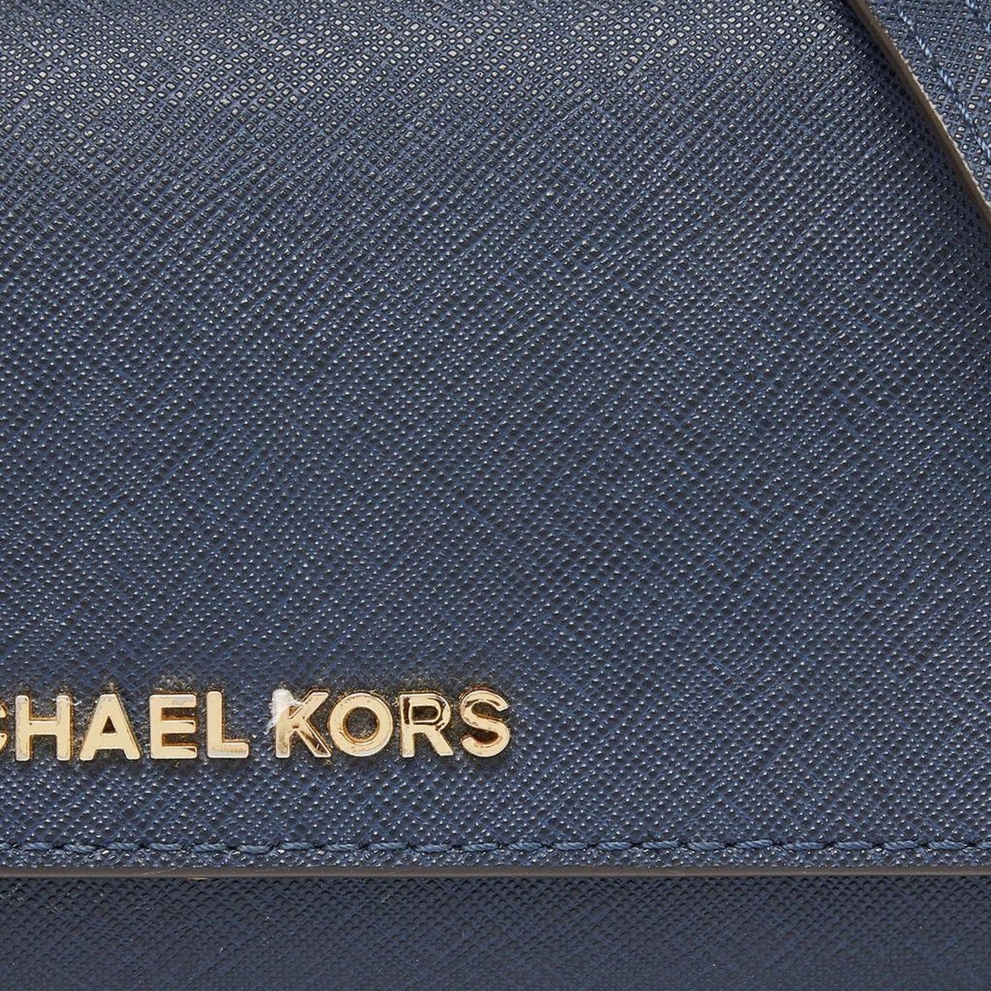Michael Kors Leather Jet Set Travel Wallet On Chain