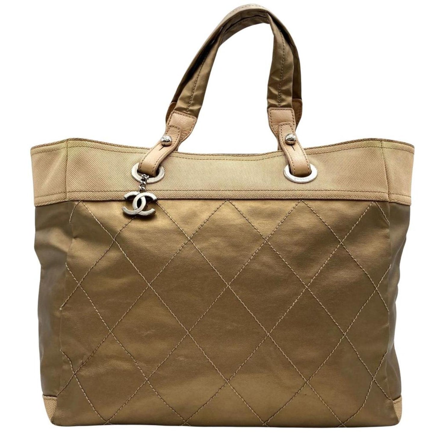 Chanel Cabas Canvas Tote Bag (Pre-Owned)