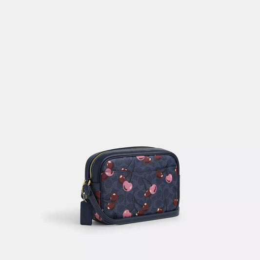 Jamie Camera Bag In Signature Canvas With Cherry Print