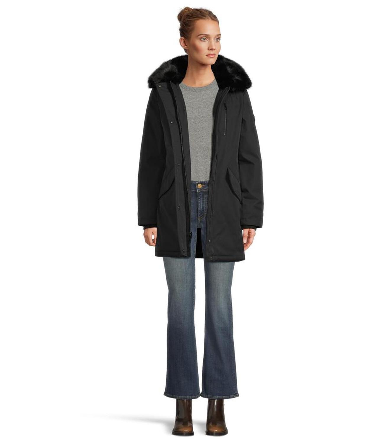 Down Jacket w/ Faux Fur Collar M826556B74
