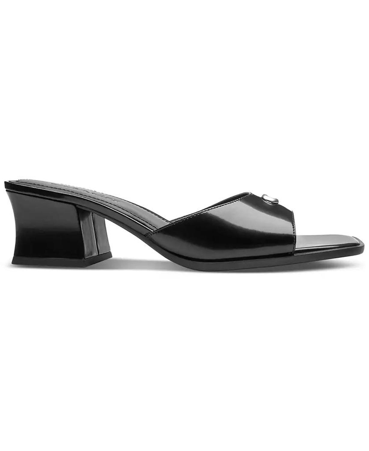 Women's Sculpted C Leather Block-Heel Sandals