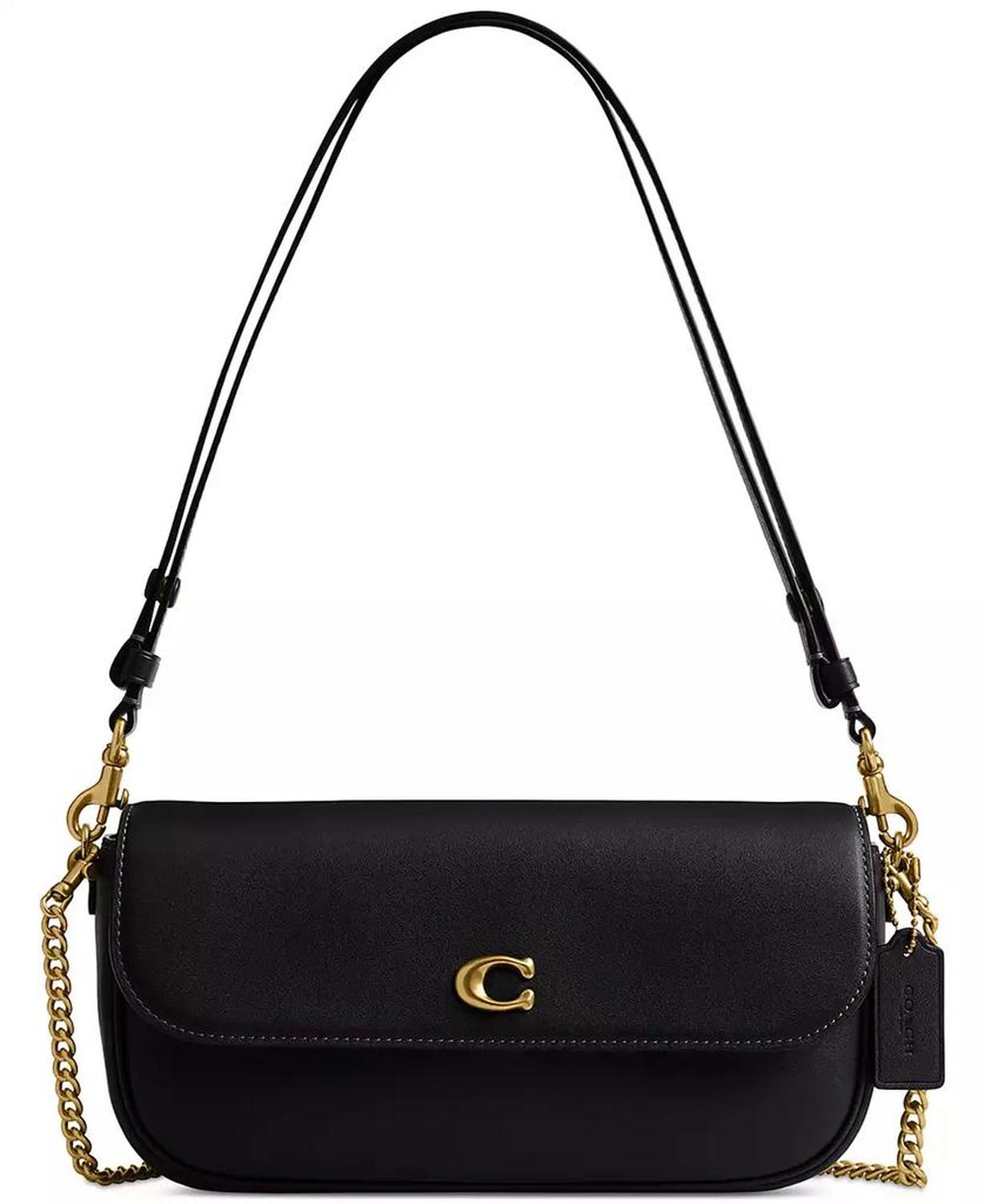 Brook Small Leather Flap Chain Bag