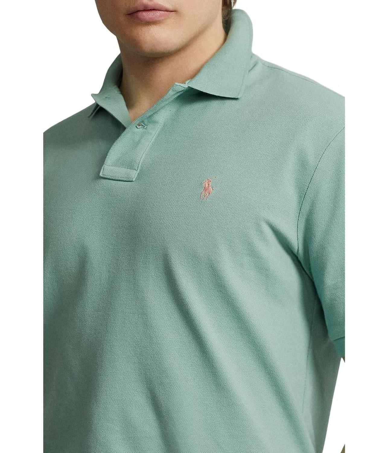 Custom Slim Fit Mesh Polo Shirt