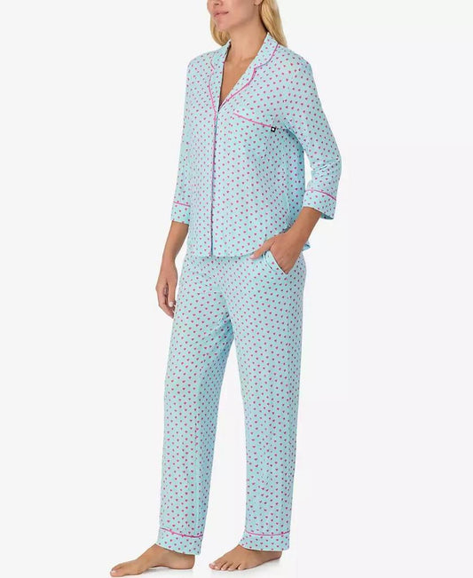 Women's 2-Piece Sleepwear 3/4-Sleeve Top and Pajama Pants Set