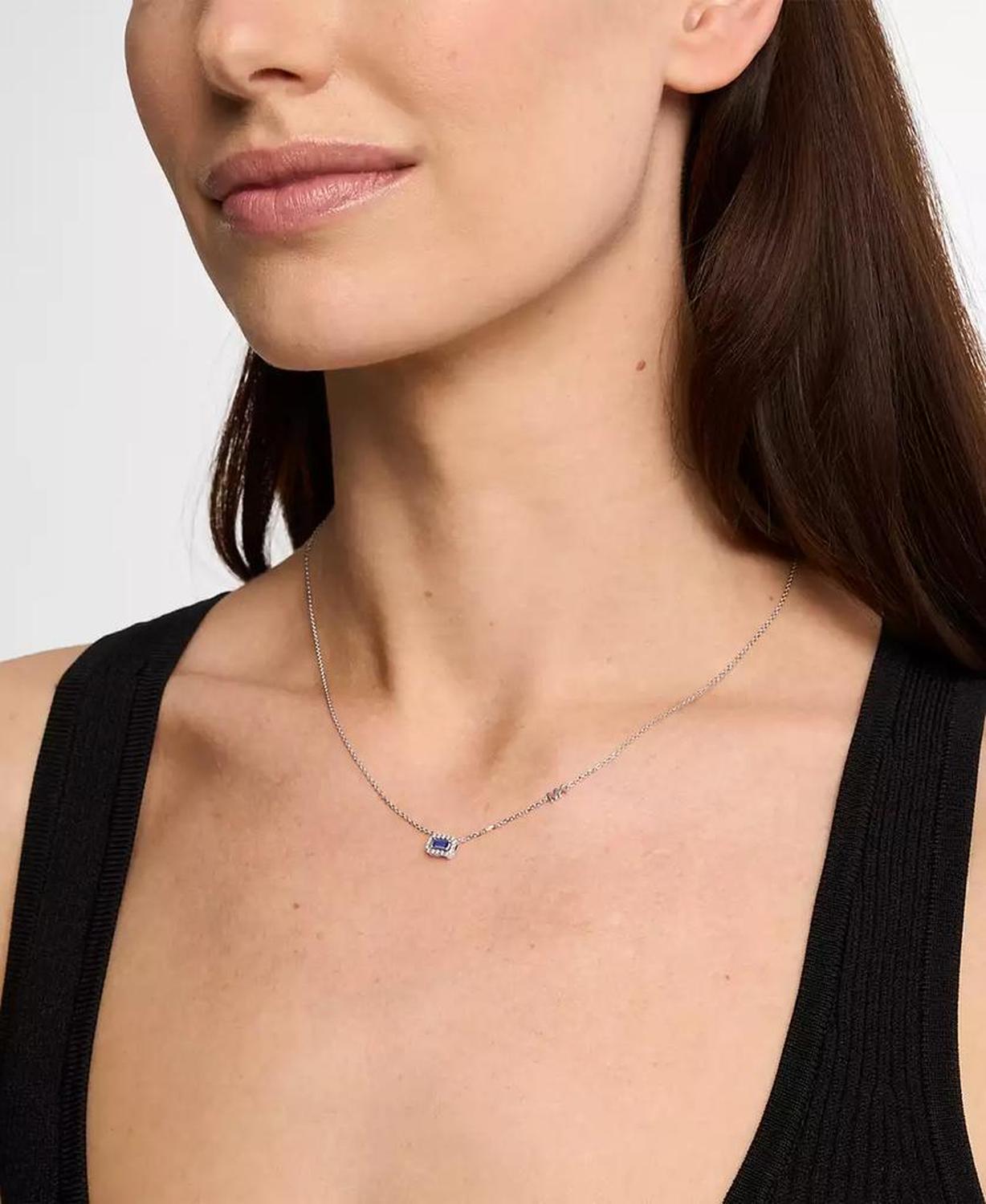 Cubic Zirconia Cut Pendant Necklace