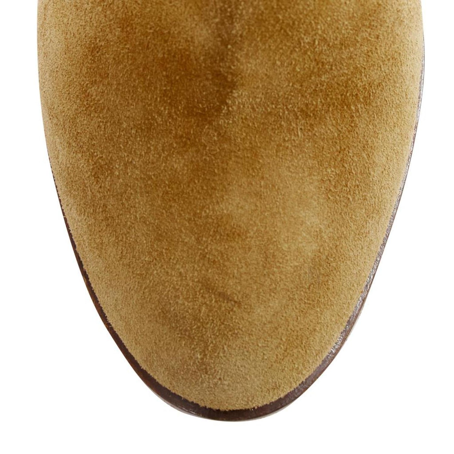 tan suede bow slouchy western boots