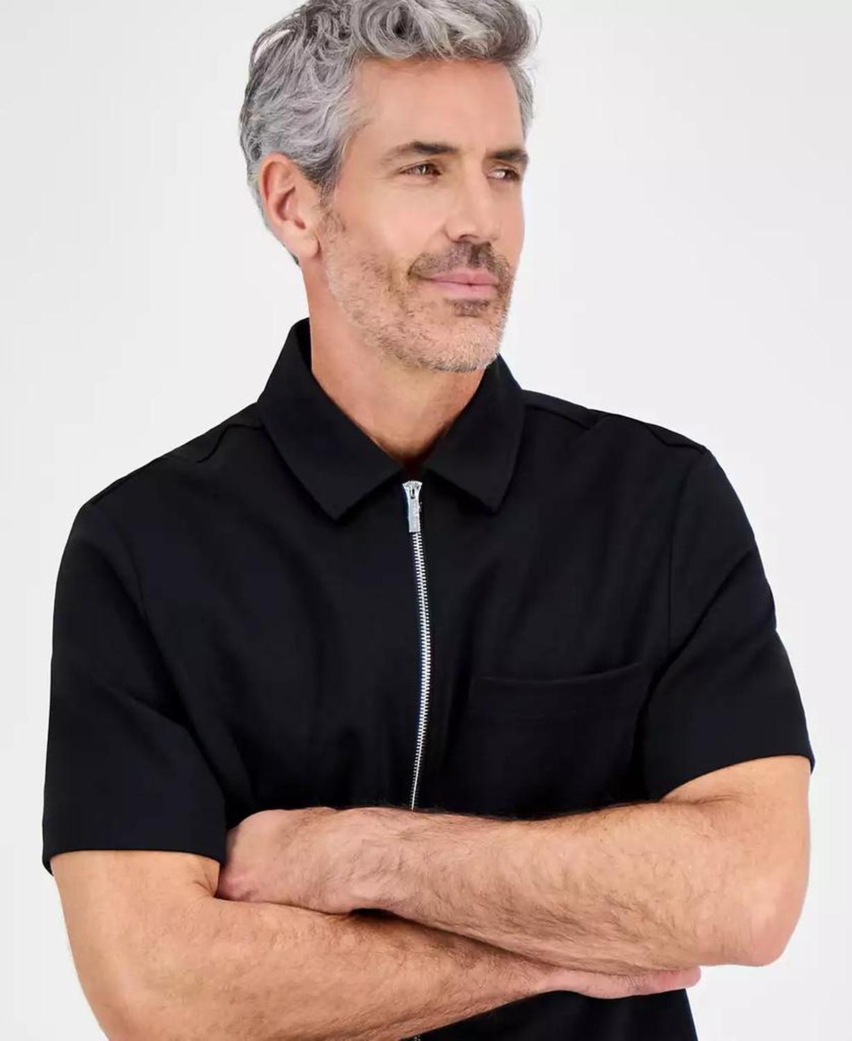 Men's Double-Knit Zip Sweatshirt