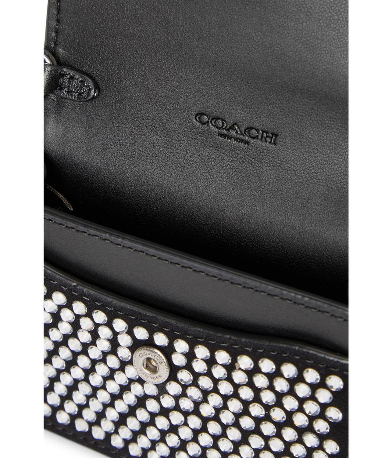 Essential Half Flap Card Case with Crystal