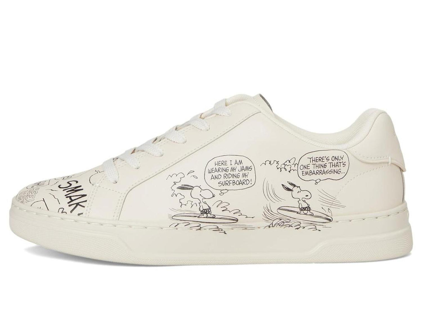 Peanuts Comic High Line Leather Sneakers