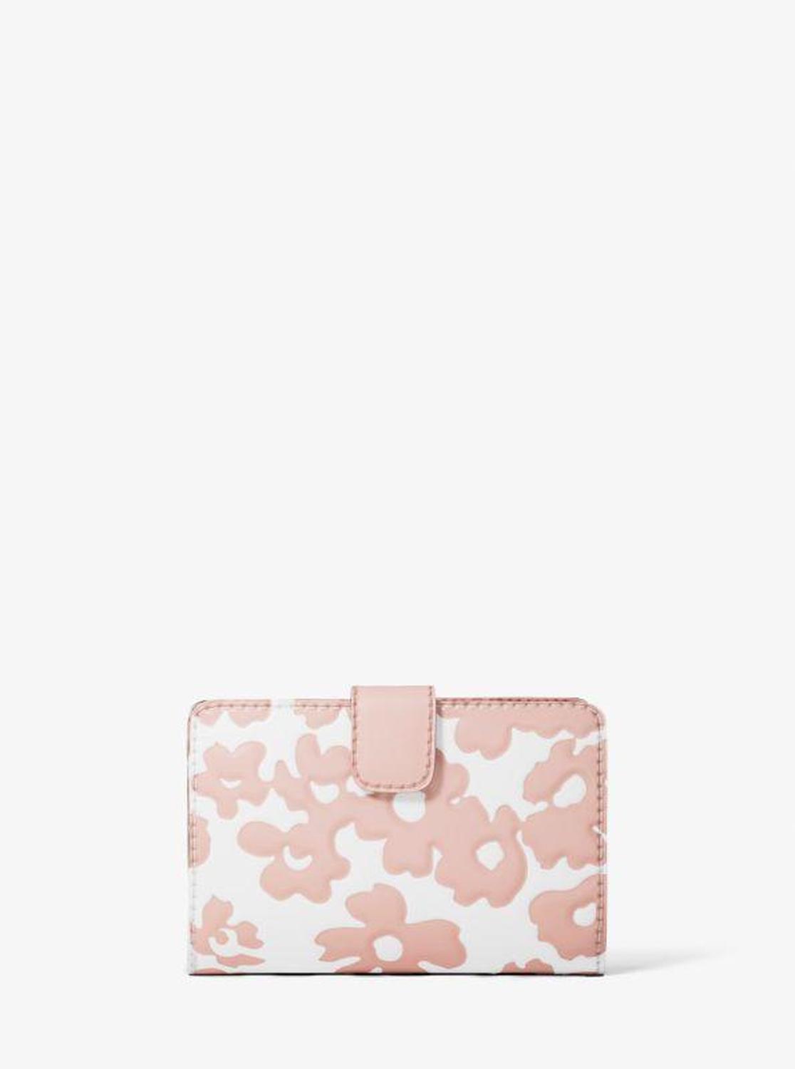 Jet Set Medium Floral Print Bi-Fold Wallet