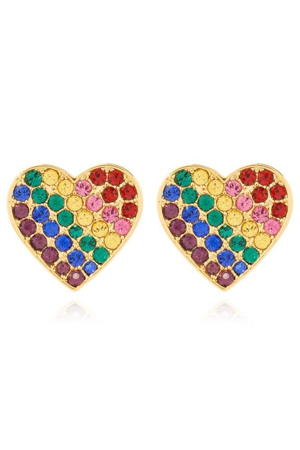 Kate Spade Rainbow Joy Heart Studed Earrings