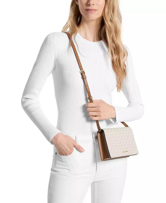 Jet Set Logo Medium Flap Crossbody