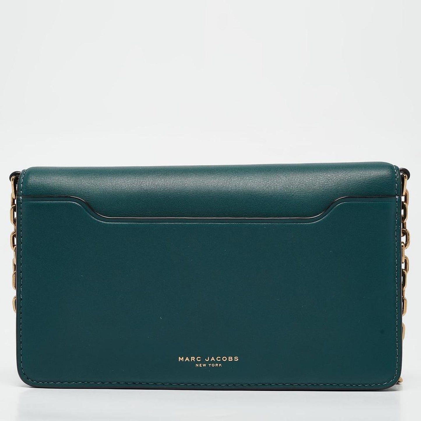 Teal Green Leather Jane Wallet On Chain