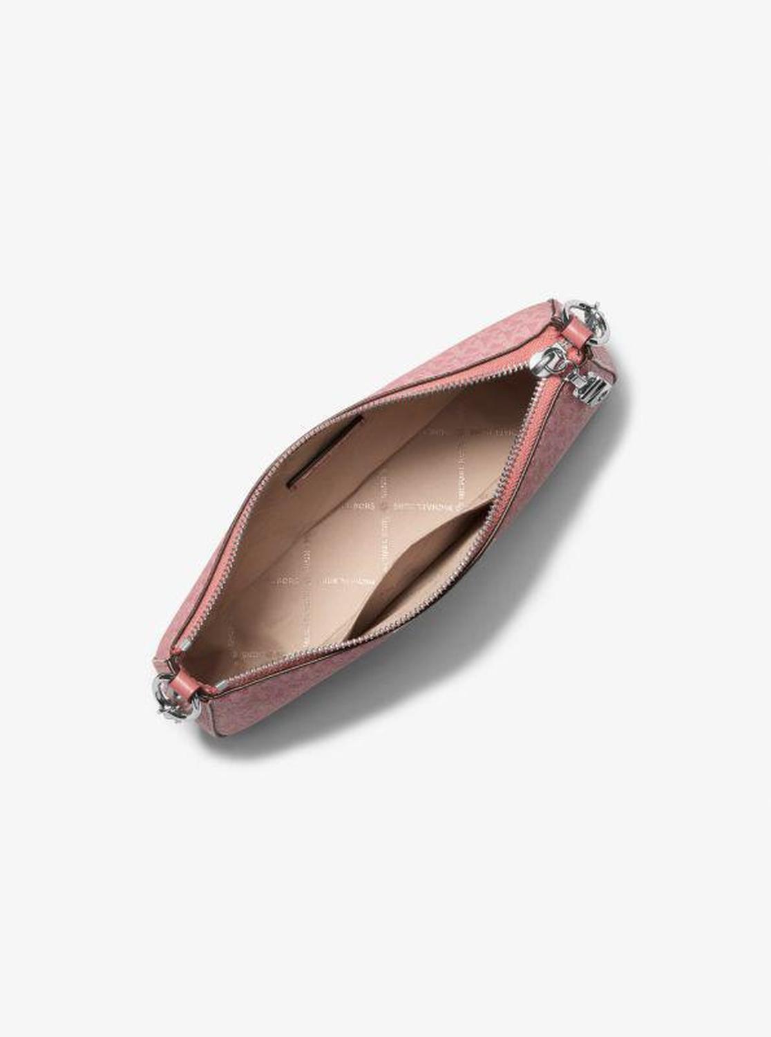 Empire Medium Striped Signature Logo Chain-Link Pochette